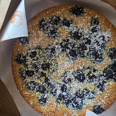 Lemon Blueberry Cake 8"– Plant-Based & Gluten-Free, Oil Free, Bright & Nourishing