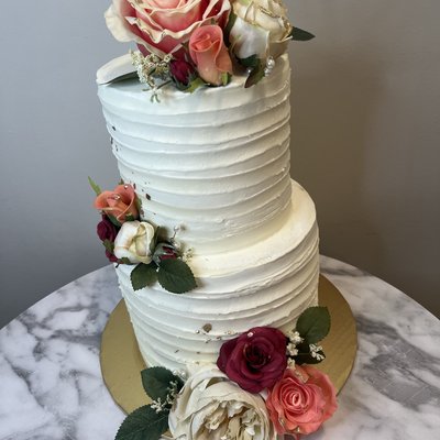 2 Tier Wedding Cake 