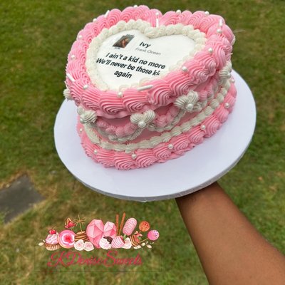 10 Inch Heart Cake