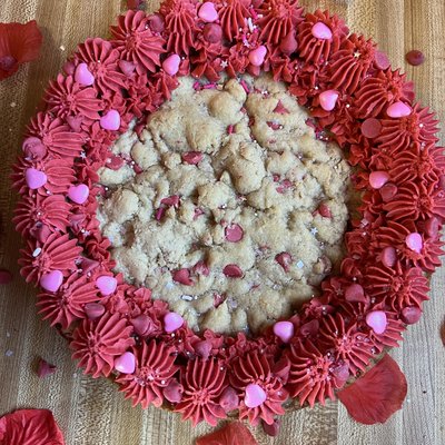 Cherry Amaretto Cookie Cake