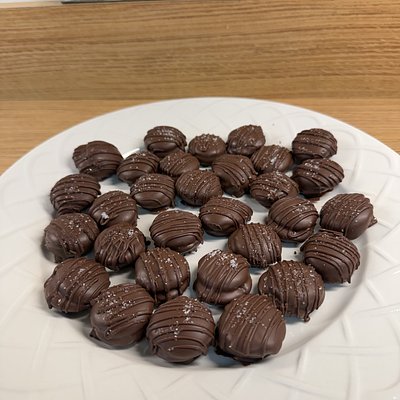 Dipped Caramel Cookie Bites