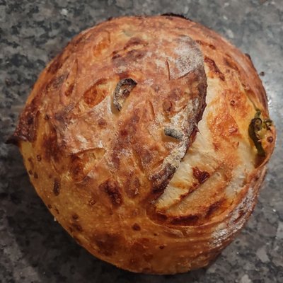 Jalapeno Cheese Sourdough Bread