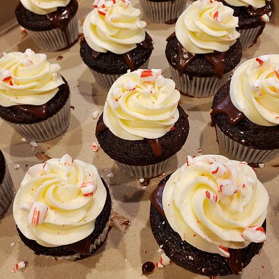 Chocolate Peppermint Cupcakes 12ct 