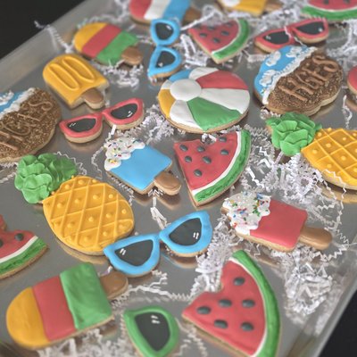 Summer Theme Sugar Cookies 