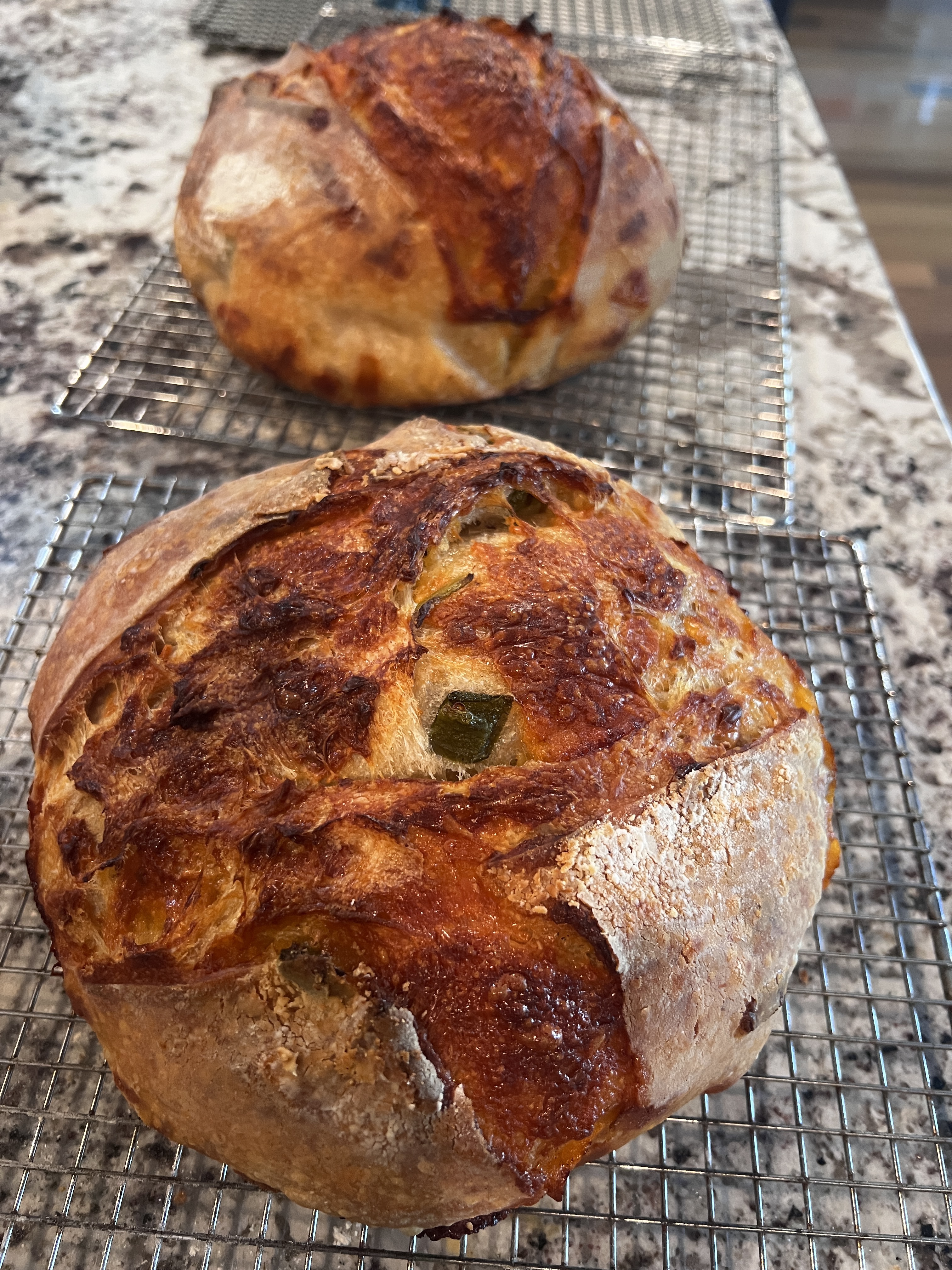 DUBLIN FIRE & CHEESE: Jalapeño Cheddar Sourdough