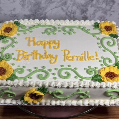 1/4 Sheet Cake 