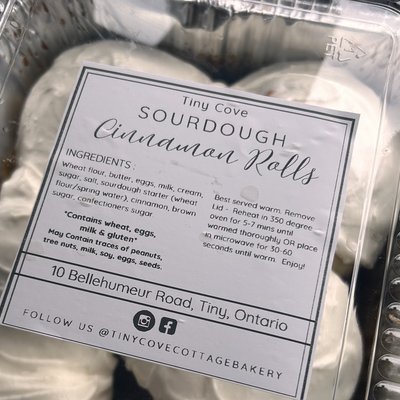 (4 Pack) Sourdough Cinnamon Rolls 