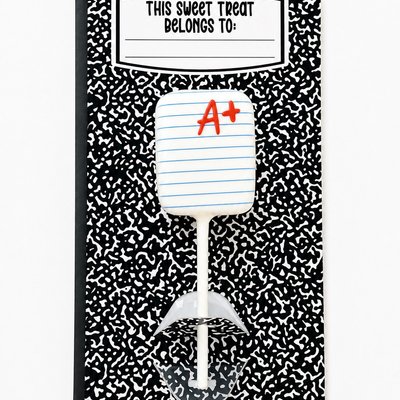 Back to School - Notebook Vanilla Cake Pop