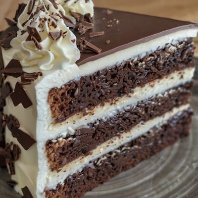Chocolate Ganache Bavarian Cream Cake