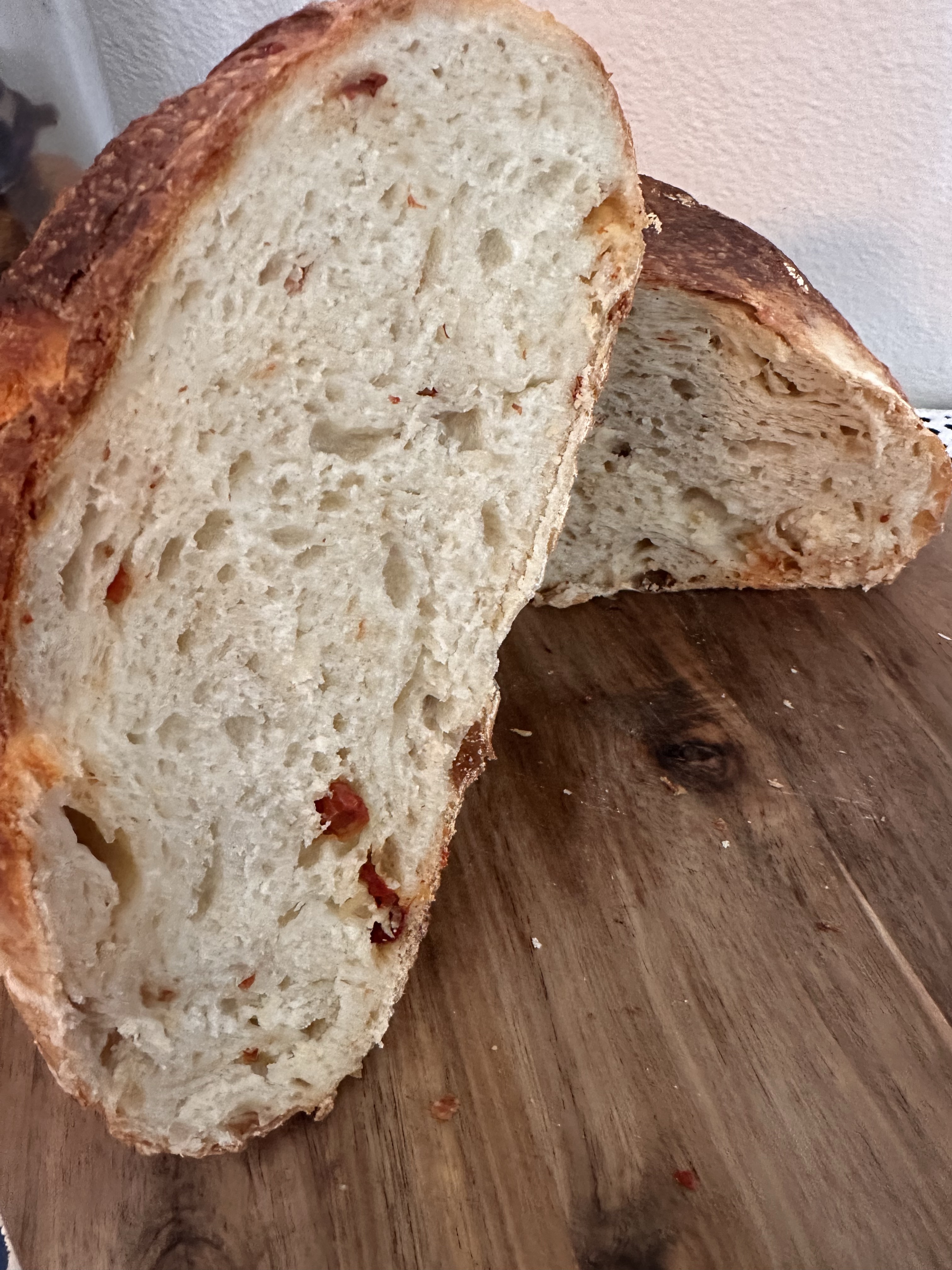 Sundried Tomato And Garlic Sourdough Loaf