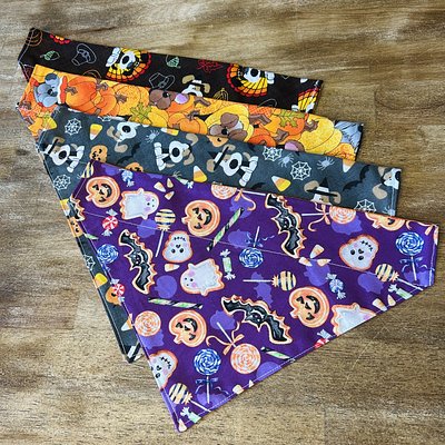Fall-Themed Dog Bandanas