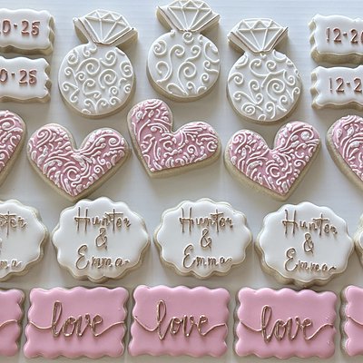 Custom Decorated Sugar Cookies “The YES Moment” 5 Designs