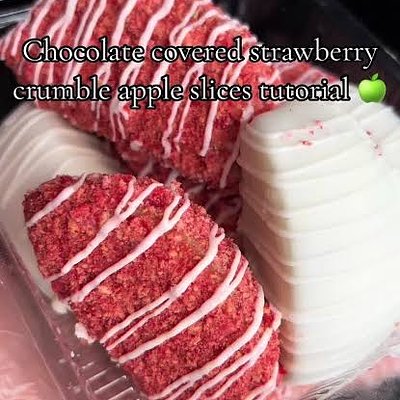 Chocolate Covered Strawberry Apple Slices (12 Count)