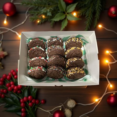 Holiday Edition Fudge Cookie Sandwich Sampler
