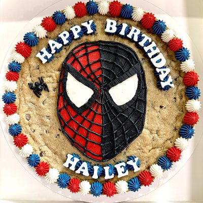 Large Circle With Fondant Text- Single Layer