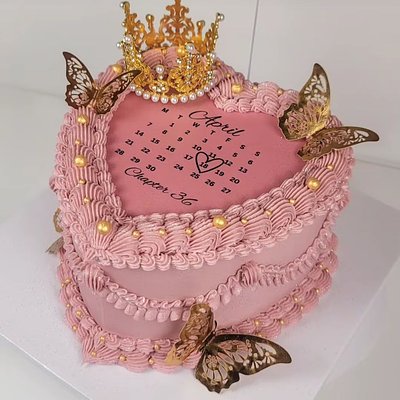 Custom Heart Cake 8" 2 Layer