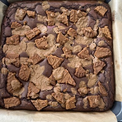 Chocolate Cookie Butter Brownies