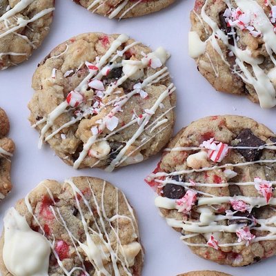 White Chocolate Peppermint Cookies