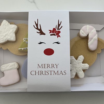 Christmas Reindeer Cookie Box