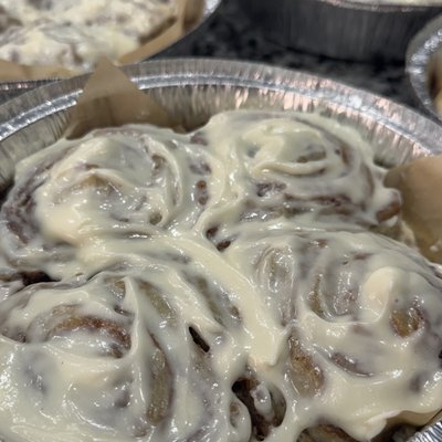 Banana Bread Sourdough Cinnamon Rolls 8in Pan