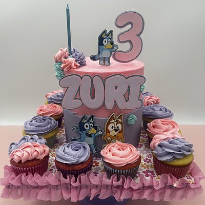 Celebration board with 6” Cake