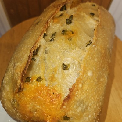 Jalapeño Cheddar Sourdough Bread 