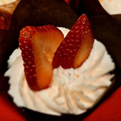 Strawberry Red Velvet Cupcake 