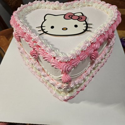 9in Heart Cake Filled With Image