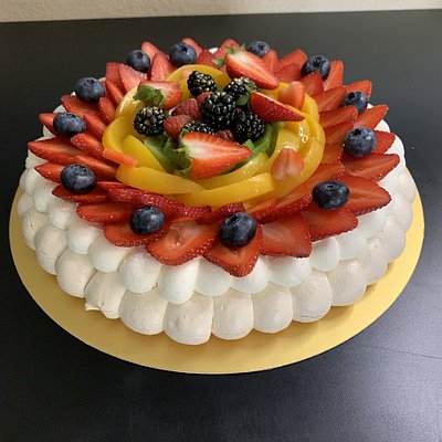 Pavlova De Frutas Mixta De 10 Inches 