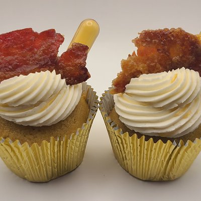 Maple Bacon Bourbon Cupcakes- Jumbo Size