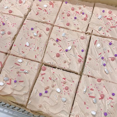 Frosted Sugar Cookie Bars