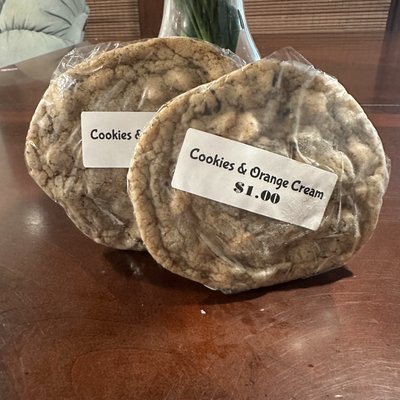 Cookies & Orange Colored Cream Cookie