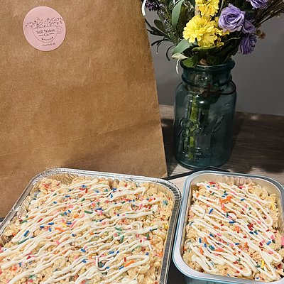 Sprinkle Party Rice Krispies 5x7 Pan 