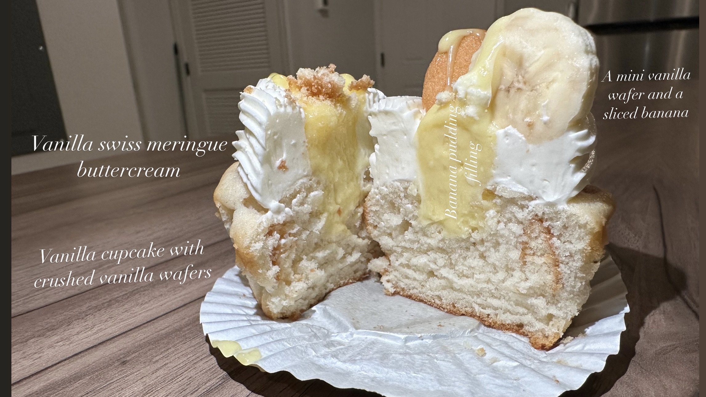 Banana Pudding Cupcakes - Half Dozen