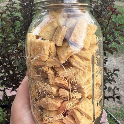 Sourdough Cheddar Cheese Crackers 