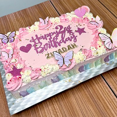Pink Sheet Cake 