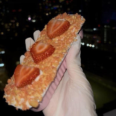 Infused 300 Strawberry Crunch Cake