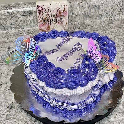 7 in Single Layer Cake