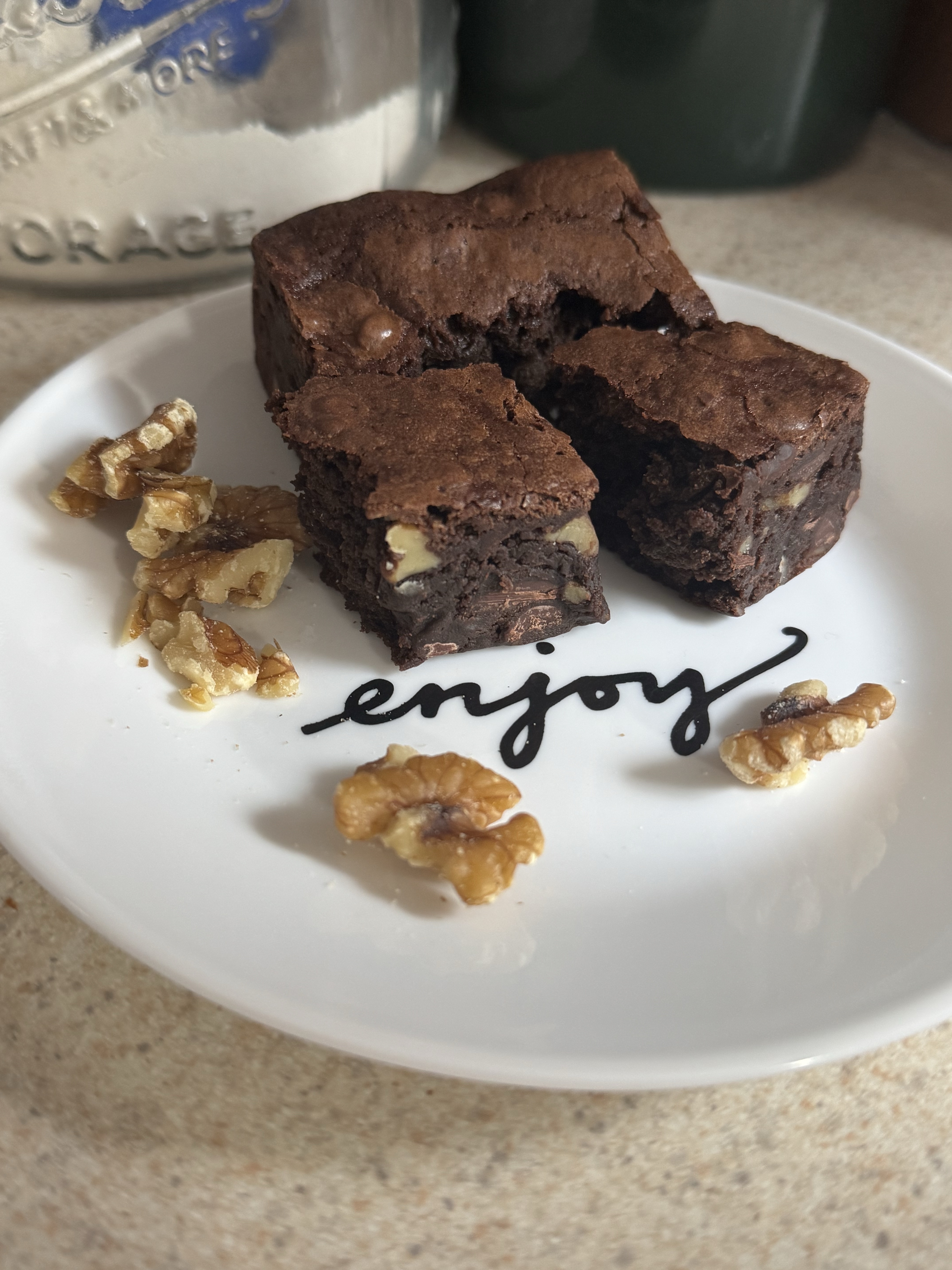 Sourdough Walnut Brownie