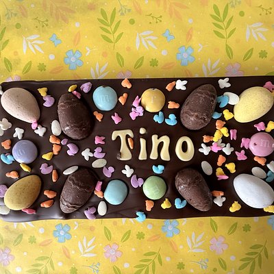 🐰 Custom Easter Name Chocolate Bar – Deluxe Loaded