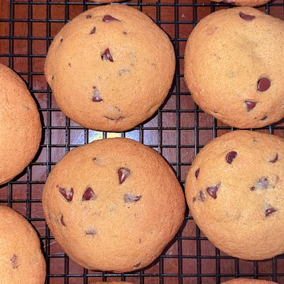HUGE Thick Chocolate Chip (Sourdough) Cookies