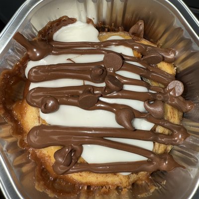 Nutella Chocolate Chip Stuffed Cinnamon Rolls