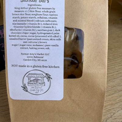 One Dozen GLUTEN-FREE Blondies 