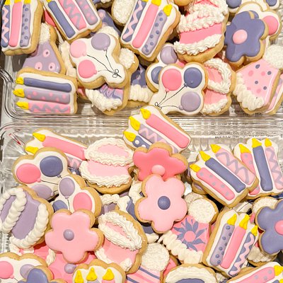 Mini Cookies (approx 1.5” - 2”) Decorated Cookies 