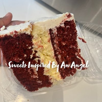 Cake slices With Cheesecake In The Middle 