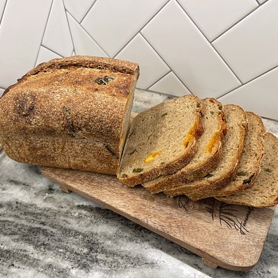 Fresh Milled Jalapeño Cheddar Sourdough