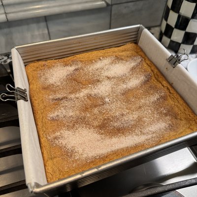 Pumpkin Snickerdoodle Blondies