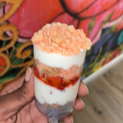 Strawberry Crunch Cheesecake Push Pop