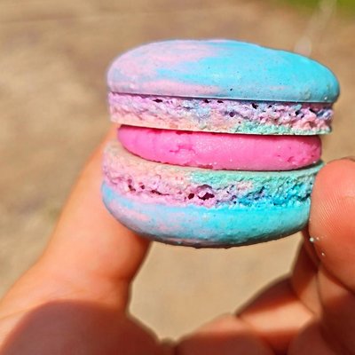 Cotton Candy Macarons