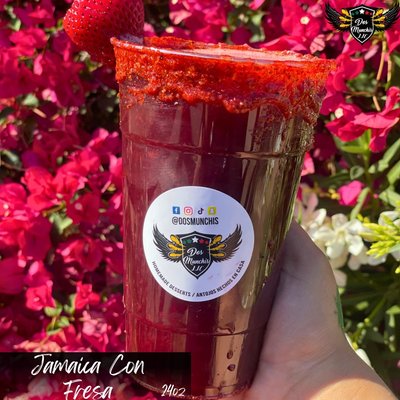 Jamaica Con Fresa ( NO CHAMOY RIM )